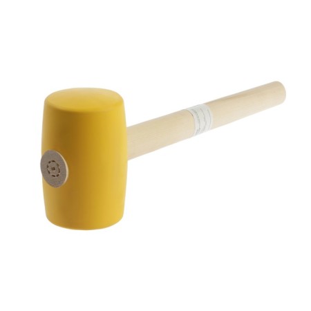 Kiyanka scrap, wooden handle, yellow rubber, 75 mm, 900 g-2