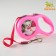 Roulette with a print "cutie", 3 m, animal weight up to 12 kg, pink