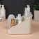 Organizer for storing cosmetic supplies "Zoy", 17.4 × 14.9 cm, ivory color
