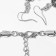 Set 2 objects: earrings, necklace "India", color in black silver, 32 cm