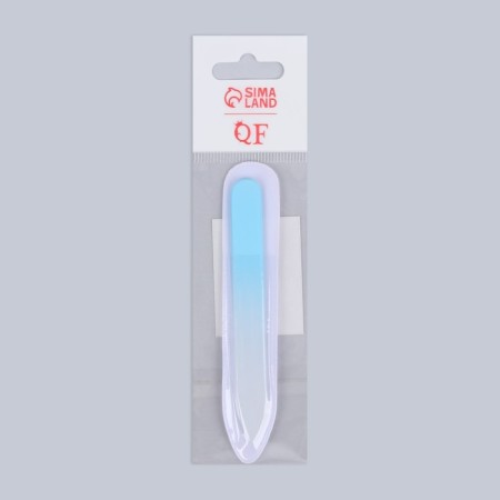 Nail glass file, 9 cm, in a case, color mix-5