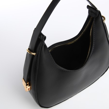 Women's bag with lightning, black color-5