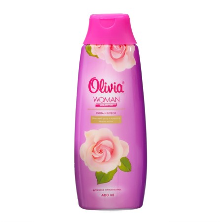 Hair shampoo Olivia Man & Woman "Strength and Brill", 400 ml