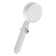 Shower watering can Zein Z3540, d = 90 mm, 5 modes, button "stop", removable top, white