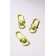 Carbine 3.2 × 1.3 × 0.2 cm (set 3 pcs.), Yellow color