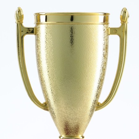 Cup 056, award figure, gold, plastic stand, 12 x 6.3 x 6.3 cm.-3