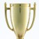 Cup 056, award figure, gold, plastic stand, 12 x 6.3 x 6.3 cm.
