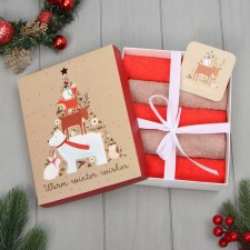 New Year. Set of terry towels Ethel 