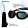 Onlytop swimming glasses, a set of nasal jumpers, black/red color