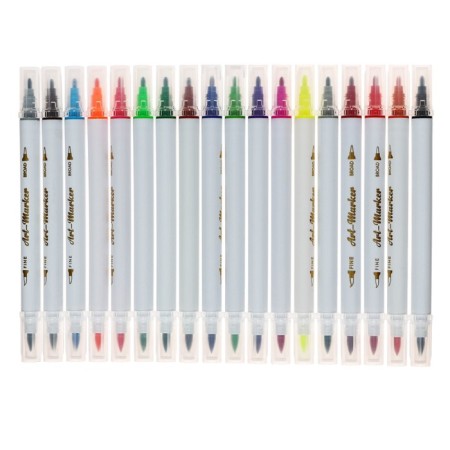 Set of markers for sketching bilateral 18 pieces/18 colors-2