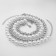 Beads with pearls "Olympia" environment, color silver, 45cm