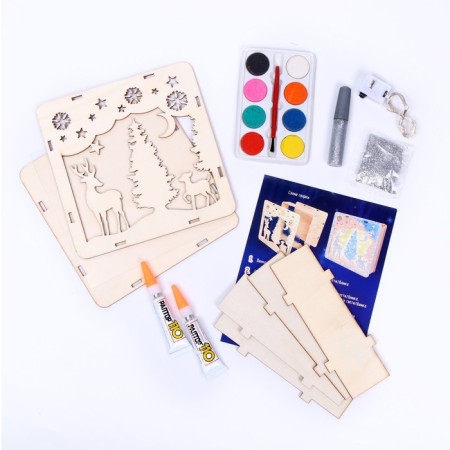 Set for creativity "New Year's Nightnik" from wood-2