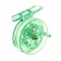 Inertial coil, plastic, diameter 6.5 cm, light green color, 807s
