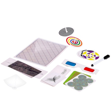 Set for experiments “optical illusions”, 10 types of illusions, mix, in a package