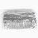 Braid with fringe, color silver width 6 cm, 25 m