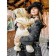 Combiason transformer winter Amarobaby Snowy Travel, height 62 cm, milk color