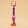 The cat collar "wave", with a bell, 30 x 1 cm, polyester, pink