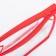 Cosmetic bag with lightning, red color