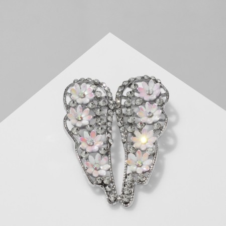 Brooch "Breath of Spring", color in silver
