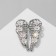 Brooch "Breath of Spring", color in silver