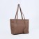 Bag Female Tout with zipper, beige color