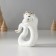Souvenir Ceramics "White Snake in the Crown" with gold 2.2x7x8.5 cm