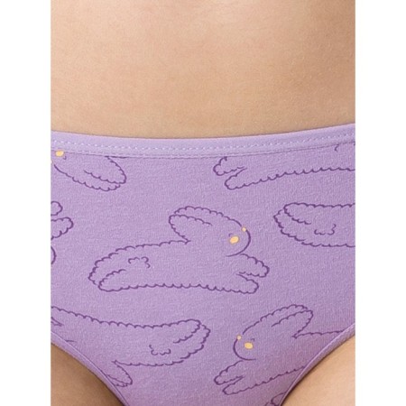Panties for girls, height 116 cm, lavender, peach, azure color, 3 pcs-1