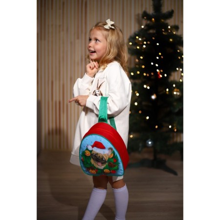 New Year's children's backpack "Pyosik at the Christmas tree", for the New Year-8