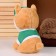 Soft toy "Dog" in a green cap, 23 cm