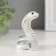 Souvenir Ceramics "Gray Cobra" with gold set of 8 pcs 4.5x4.4x6.6 cm