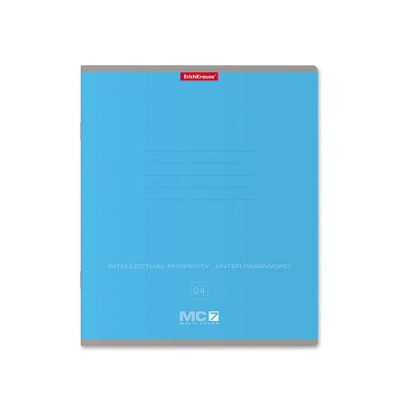 Notebook 24 sheets in the Erichkrause "MC-7" line, cover Cardon Cover, OFSET block 100% white, mix-1