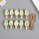 Decor for creativity tree "Procher. Avocado" set of 10 pcs 3.8x1.9x1.2 cm