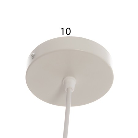 Suspension lamp "Claud" cylinder 1x40W E27 white 5x6.5x95cm-4