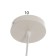 Suspension lamp "Claud" cylinder 1x40W E27 white 5x6.5x95cm