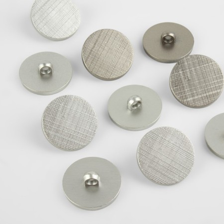 A set of buttons on the leg, d = 25 mm, 10 pcs, silver color-1