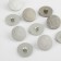 A set of buttons on the leg, d = 25 mm, 10 pcs, silver color