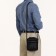 Male bag on lightning, long belt, black color