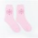 Women's socks "Snowflake", light pink color, size 23-25