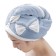 A set of towels "Glamor", size 25x65 cm, 37x75 cm, blue color