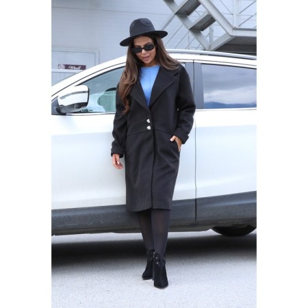 Female coat, size 50, black color-2