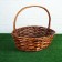 A set of wicker baskets, willow, 3 pcs., Brown, oval