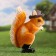 Garden figure "Squirrel in boots" 9x16x22cm