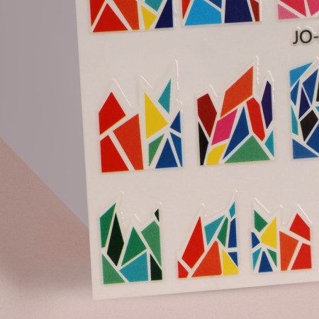 Nail stickers "ice", multi -colored-2
