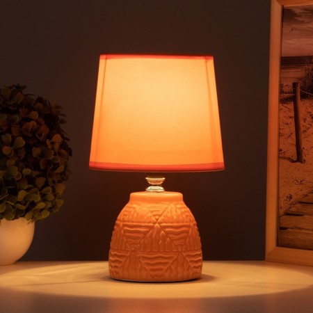 Table lamp "David" 1x40W E14 orange 14.5x14.5x24cm-1