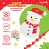 New Year's Everage "Snowman", with a holder, white color