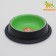 A bowl with a non -slip base of two -color for kittens, 225 ml, green