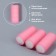 Velcro curlers, d = 2.5 cm, 6 cm, 6 pcs, pink color