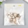 Buttons plastic for creativity on the leg "Pearl in the frame" set of 10 pcs 2.1x2.1 cm