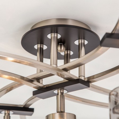 Ceiling chandelier Citilux "Merida" CL142155, 65x65x45 cm, 5x75W, E27, Gray color-5