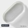 Porcelain Oval Magistro Urban, 260 ml, 18 × 9.8 × 2.5 cm, white color